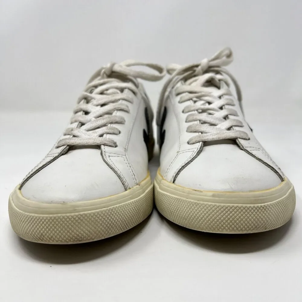 Veja Women's Campo Leather Sneakers, White Size 10